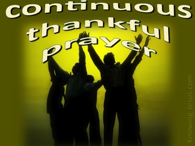 Continuing Thankful Prayer (devotional)08-07 (green)